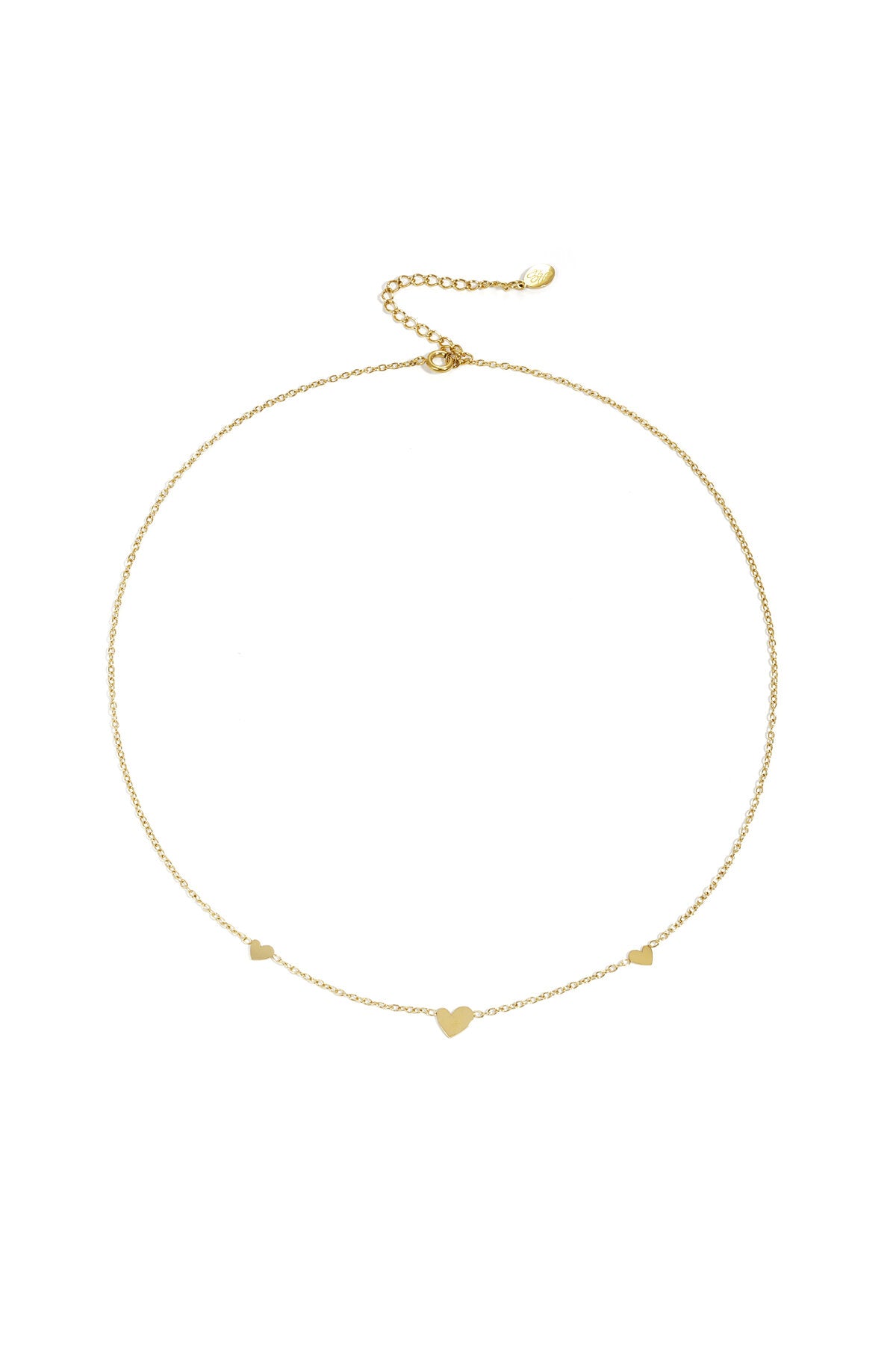 classic necklace with hearts