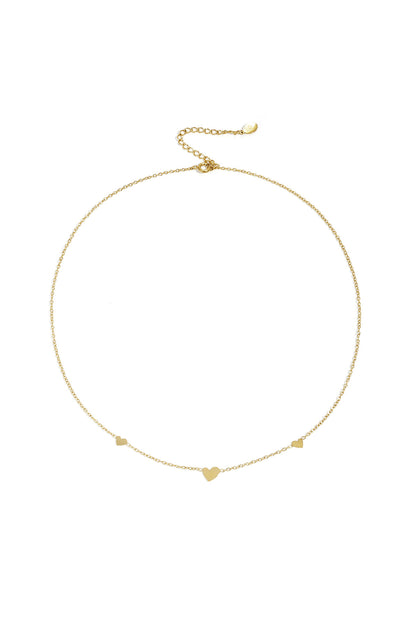 classic necklace with hearts