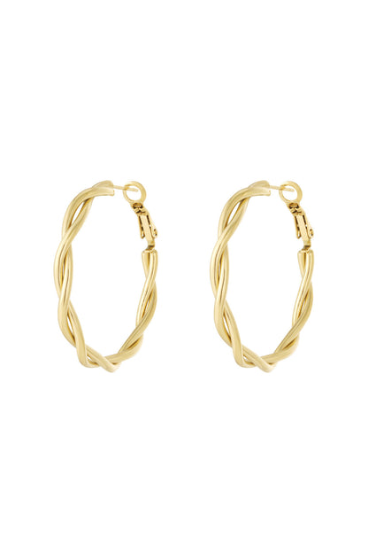 Twisted Hoop Earrings