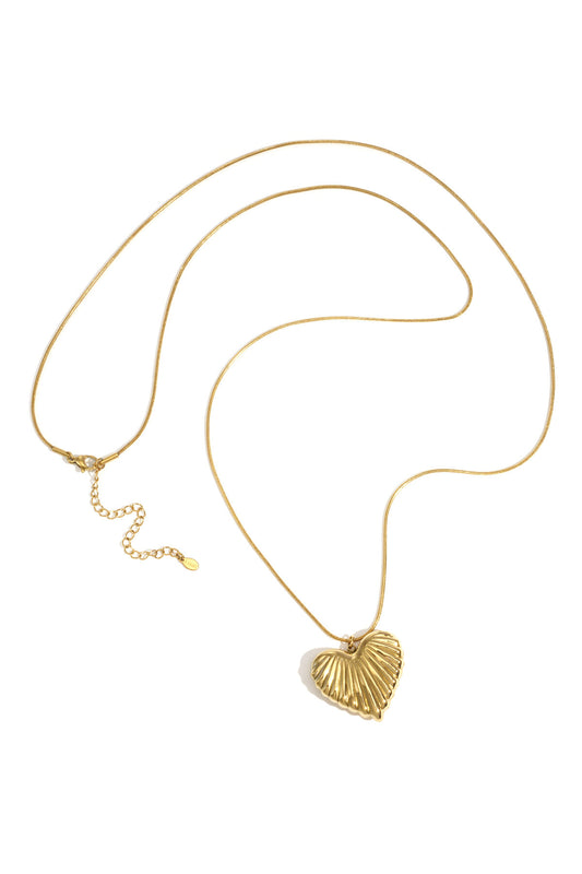 Stainless Steel Long Necklaces Heart Casual Daily Simple Series Women's jewelry