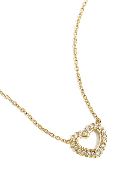 diamond heart necklace