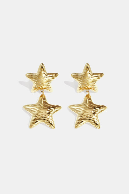 Stainless Steel Drop Earrings Star Casual Daily Simple Series Women's jewelry