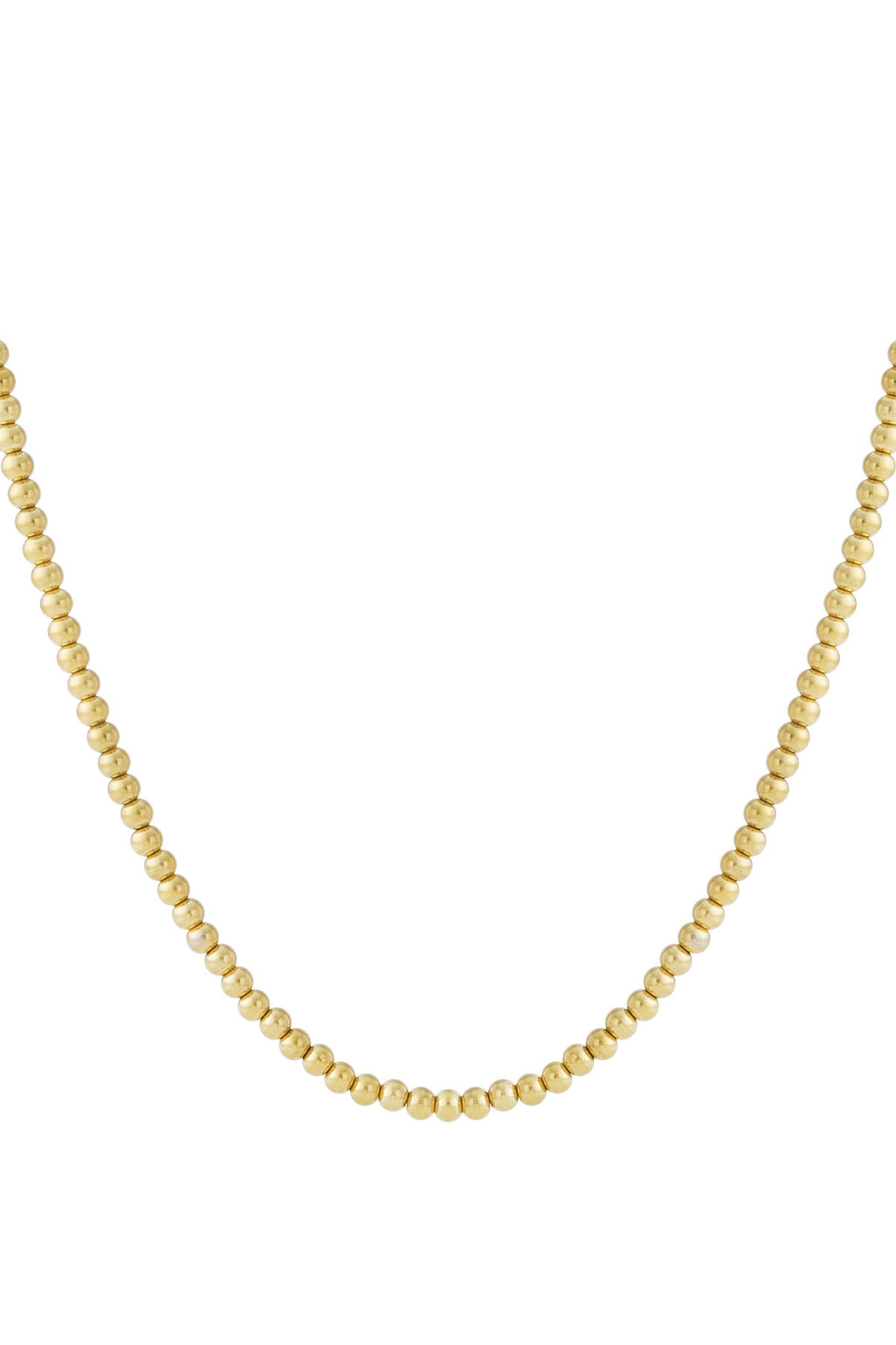 Solid bead necklace-6mm