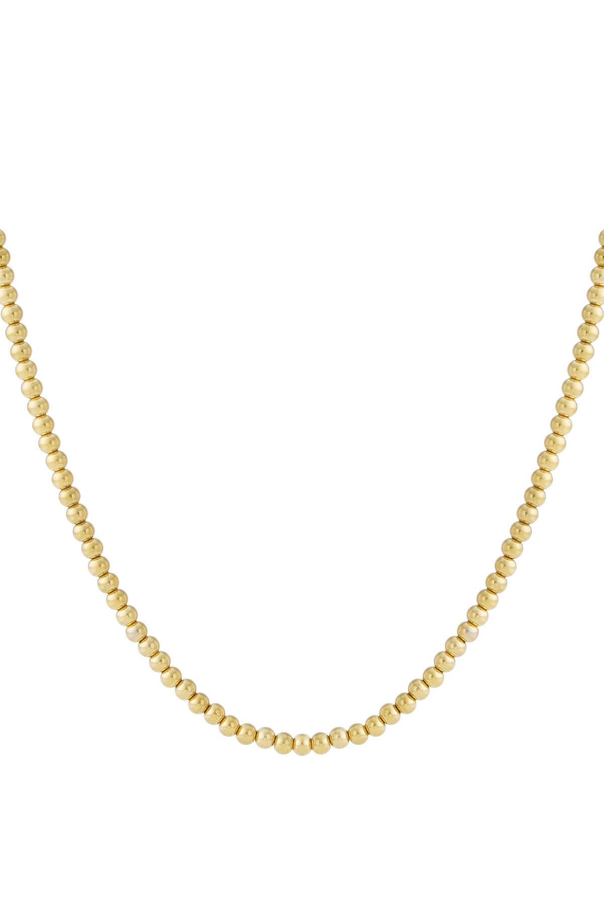 Solid bead necklace-6mm