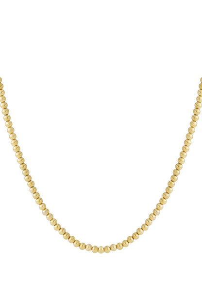Solid bead necklace-6mm