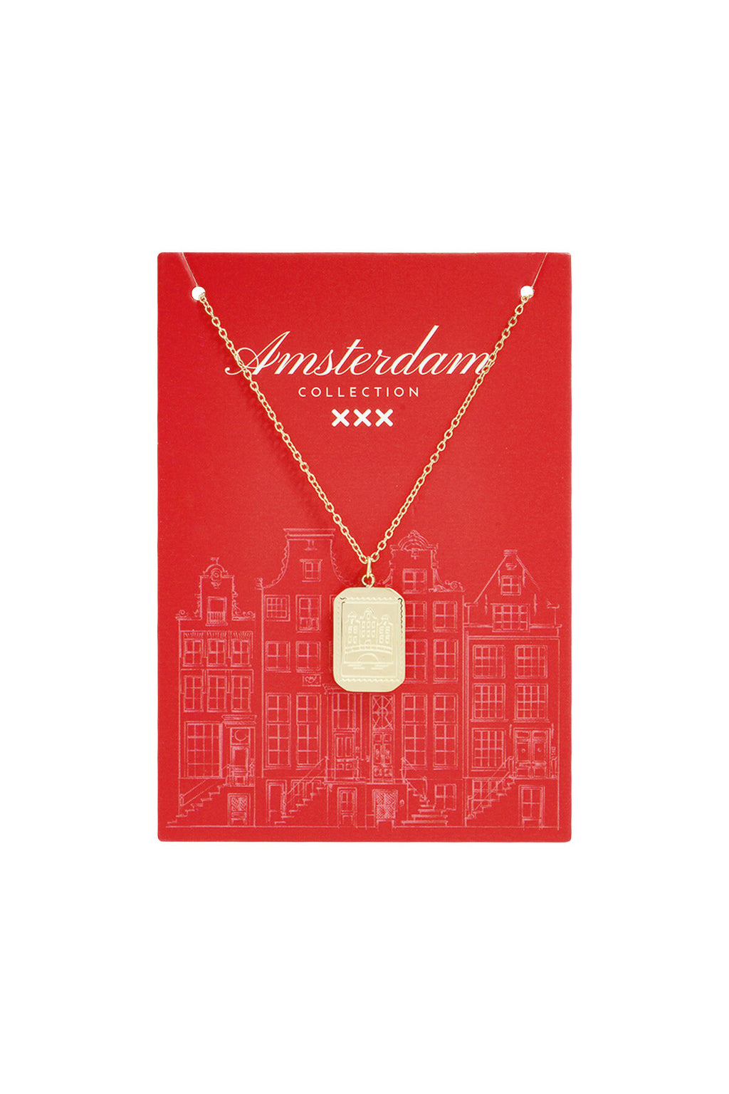 Chain of Amsterdam canal house