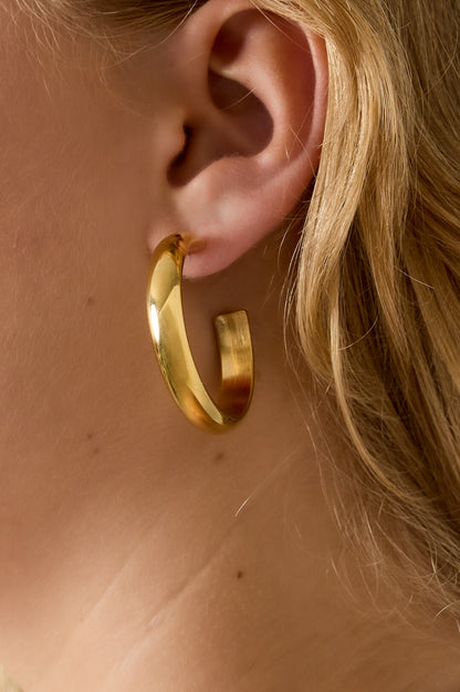 Halo hoop earrings