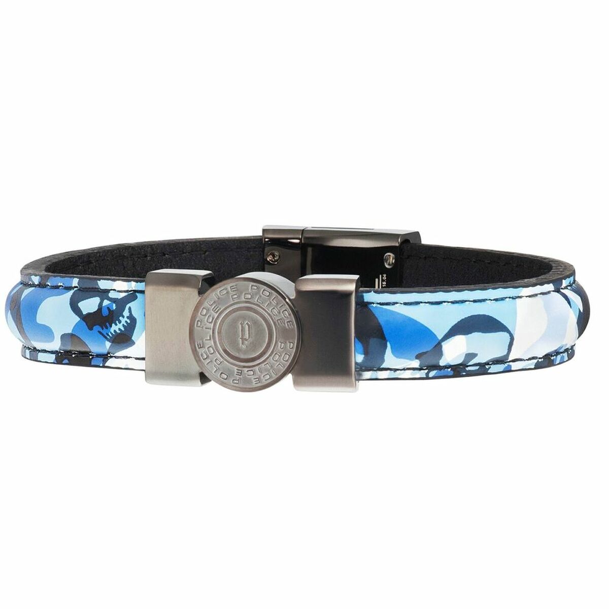 Men's Bracelet Police PJ25556BLU03L Leather 21 cm