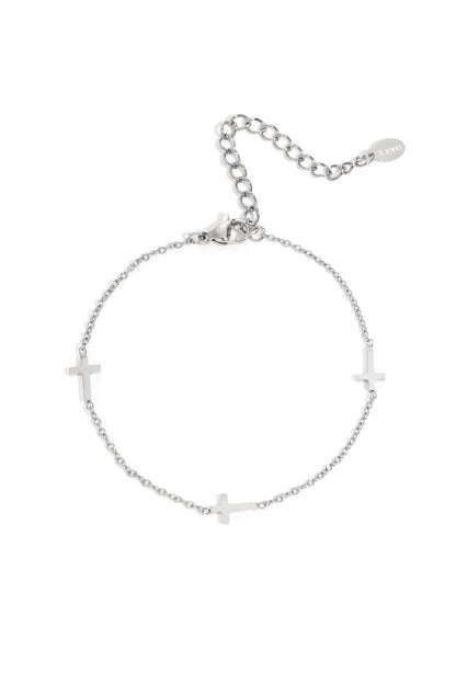 Stainless Steel Chain Bracelets Cross Casual Daily Simple Series Women's jewelry