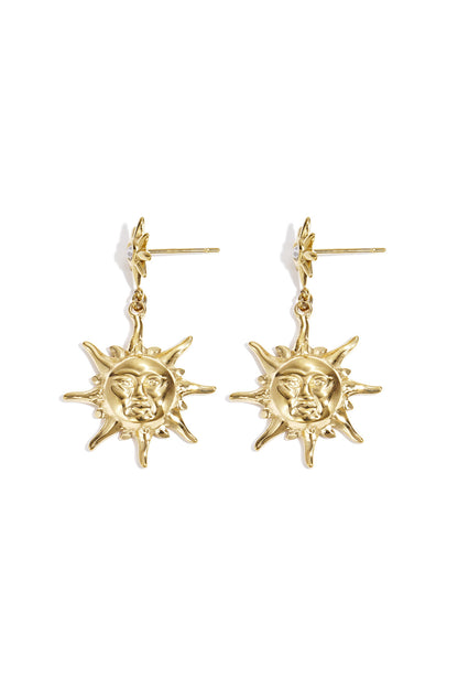 Stainless Steel Charm Earrings sun Casual Daily Simple Series Women's jewelry