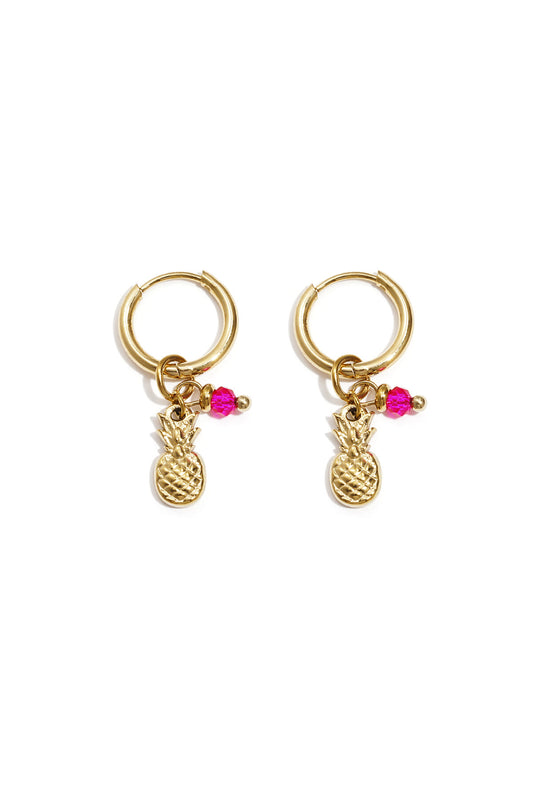 earrings pineapple aura