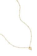 necklace with balls and heart charm