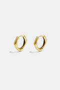 Hoop earrings with rounded edges and a square shape