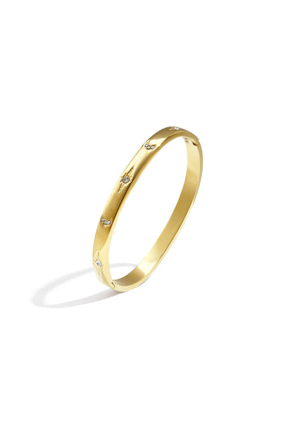 Stainless Steel Bangles Polka Dots Casual Daily Simple Series Women's jewelry