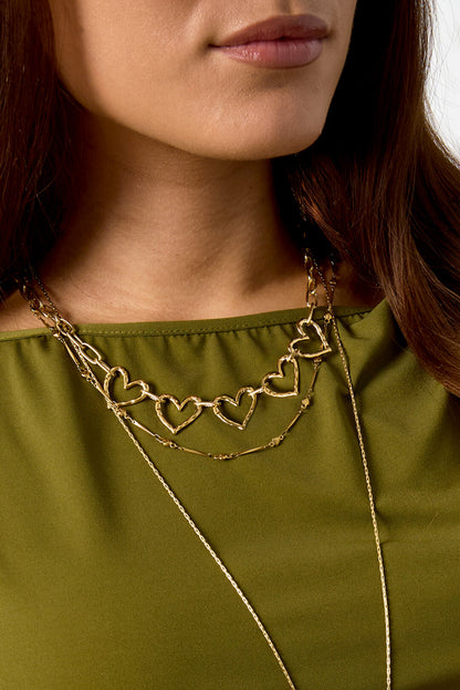 Stainless Steel Chain Necklaces Heart Casual Daily Simple Series Women's jewelry