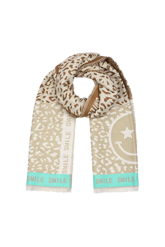Colourful smile scarf