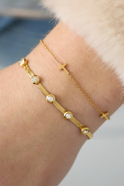 Rhinestone Chain Bracelets Chain Casual Daily Simple Series Women's jewelry