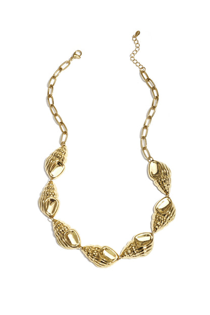 Statement necklace with large shells