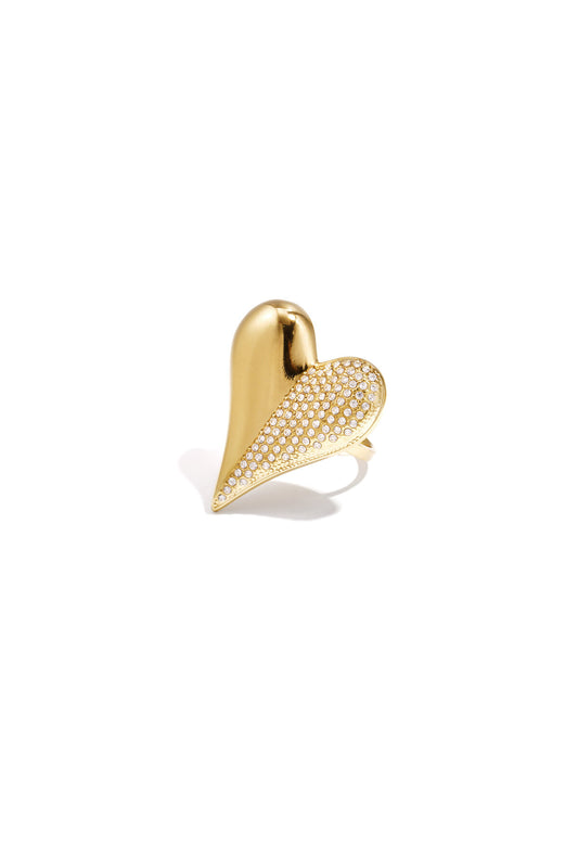 Stainless Steel Statement Rings Heart Casual Daily Romantic Series Women's jewelry