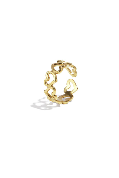 Stainless Steel Minimalist Rings Heart Casual Daily Simple Series Women's jewelry