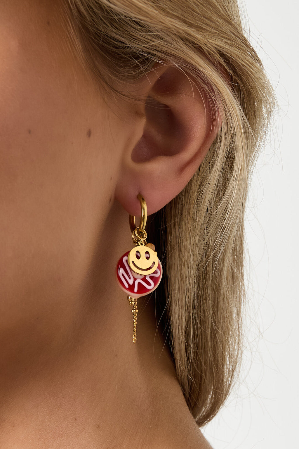 Stainless Steel Drop Earrings food Casual Daily Simple Series Women's jewelry