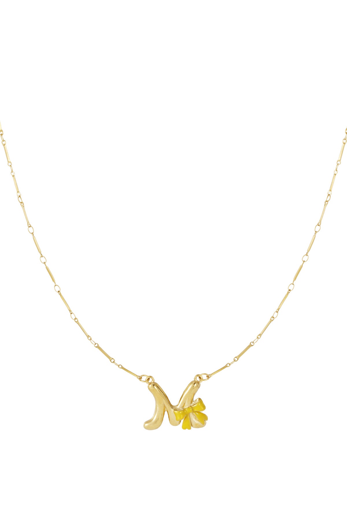 Happy Initials necklace with charms
