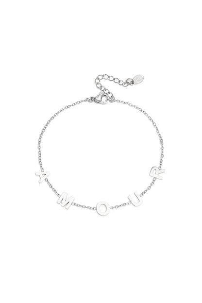 Bracelet amour chunky letters
