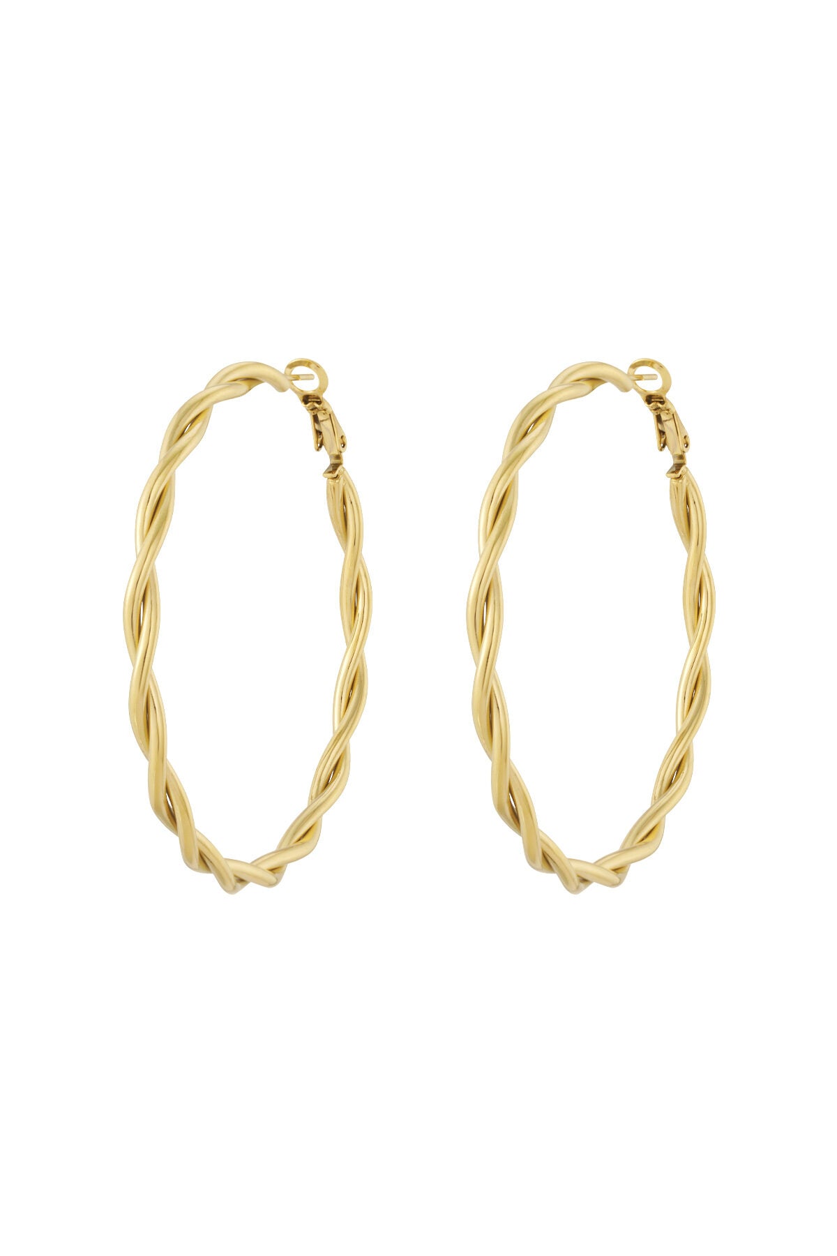 Twisted Hoop Earrings