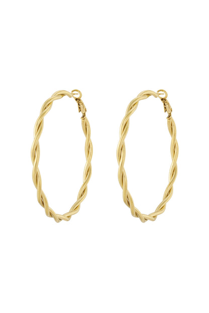 Twisted Hoop Earrings