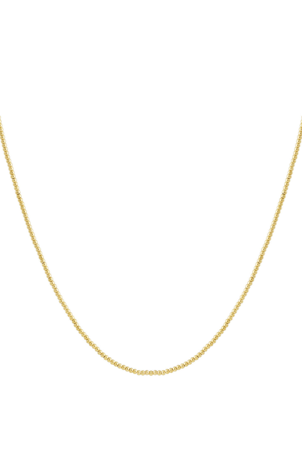 Solid bead necklace-2.5mm