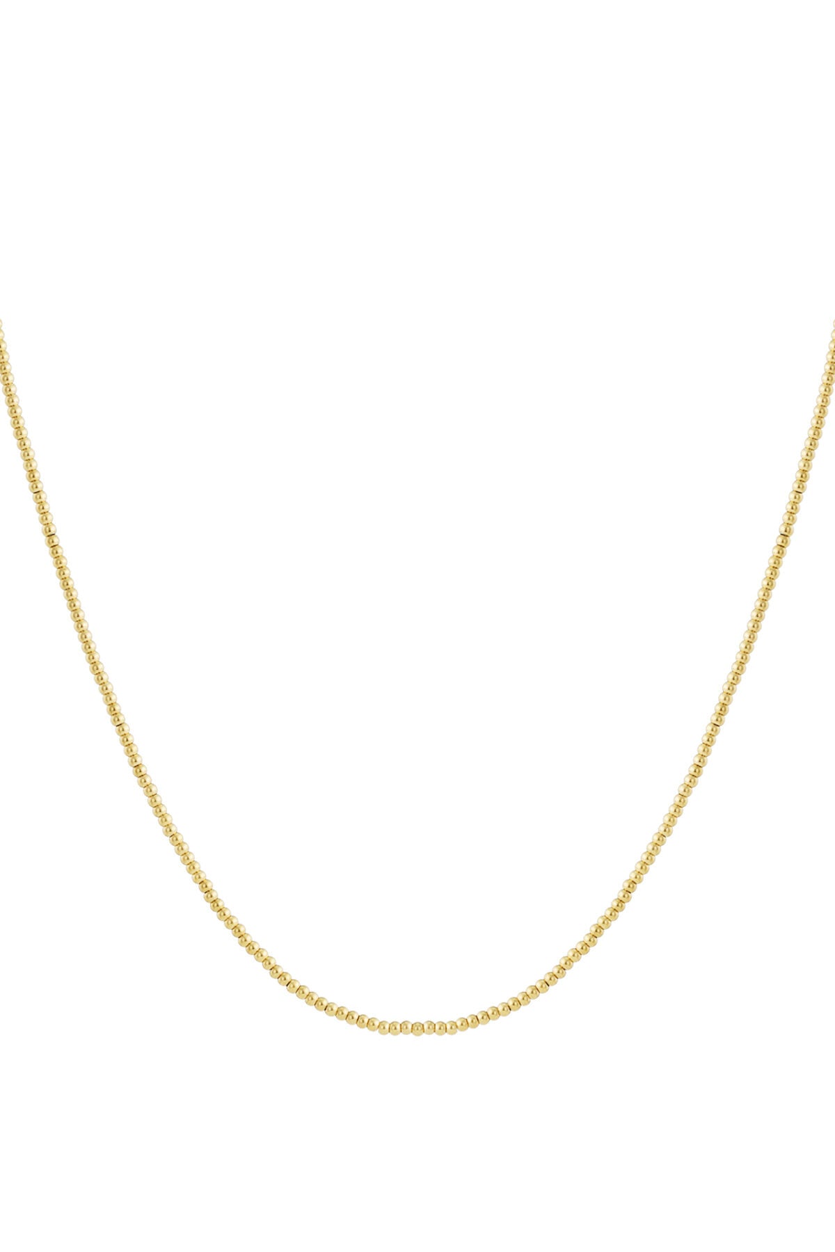 Solid bead necklace-2.5mm