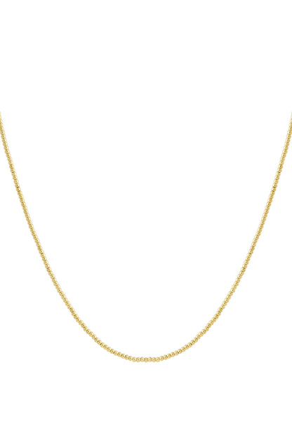 Solid bead necklace-2.5mm