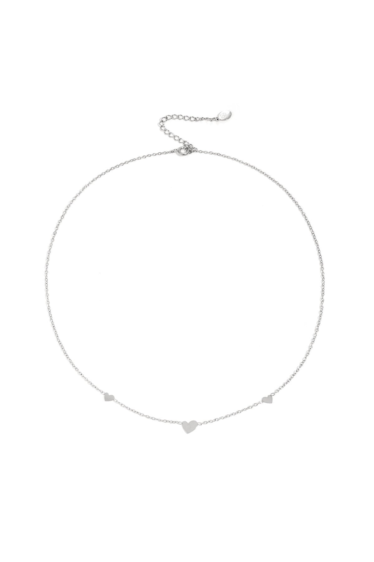 classic necklace with hearts