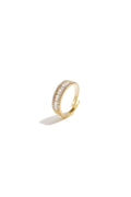 Adjustable statement ring with rhinestones