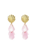 Shell earrings with mother of pearl