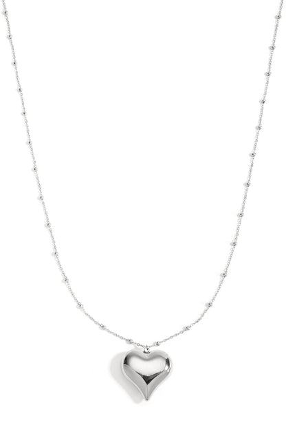 Stainless Steel Long Necklaces Heart Casual Daily Simple Series Women's jewelry
