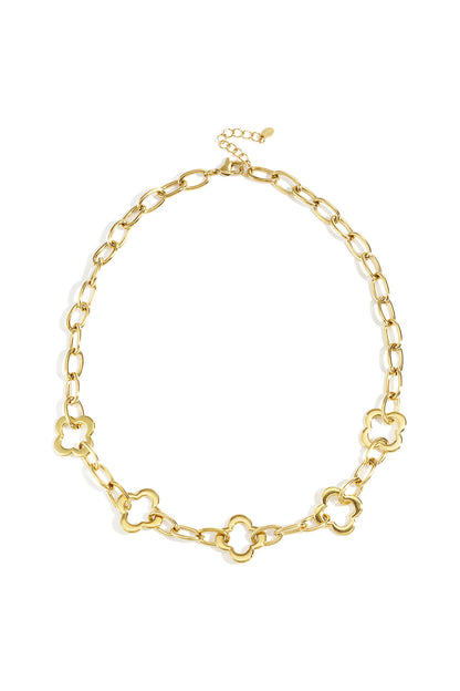 Stainless Steel Chain Necklaces Clover Casual Daily Simple Series Women's jewelry