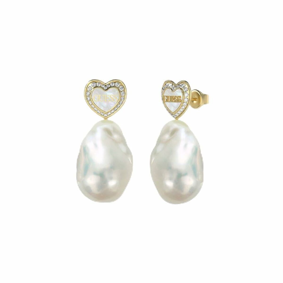 Ladies' Earrings Guess JUBE04022JWYGWHT-U Steel