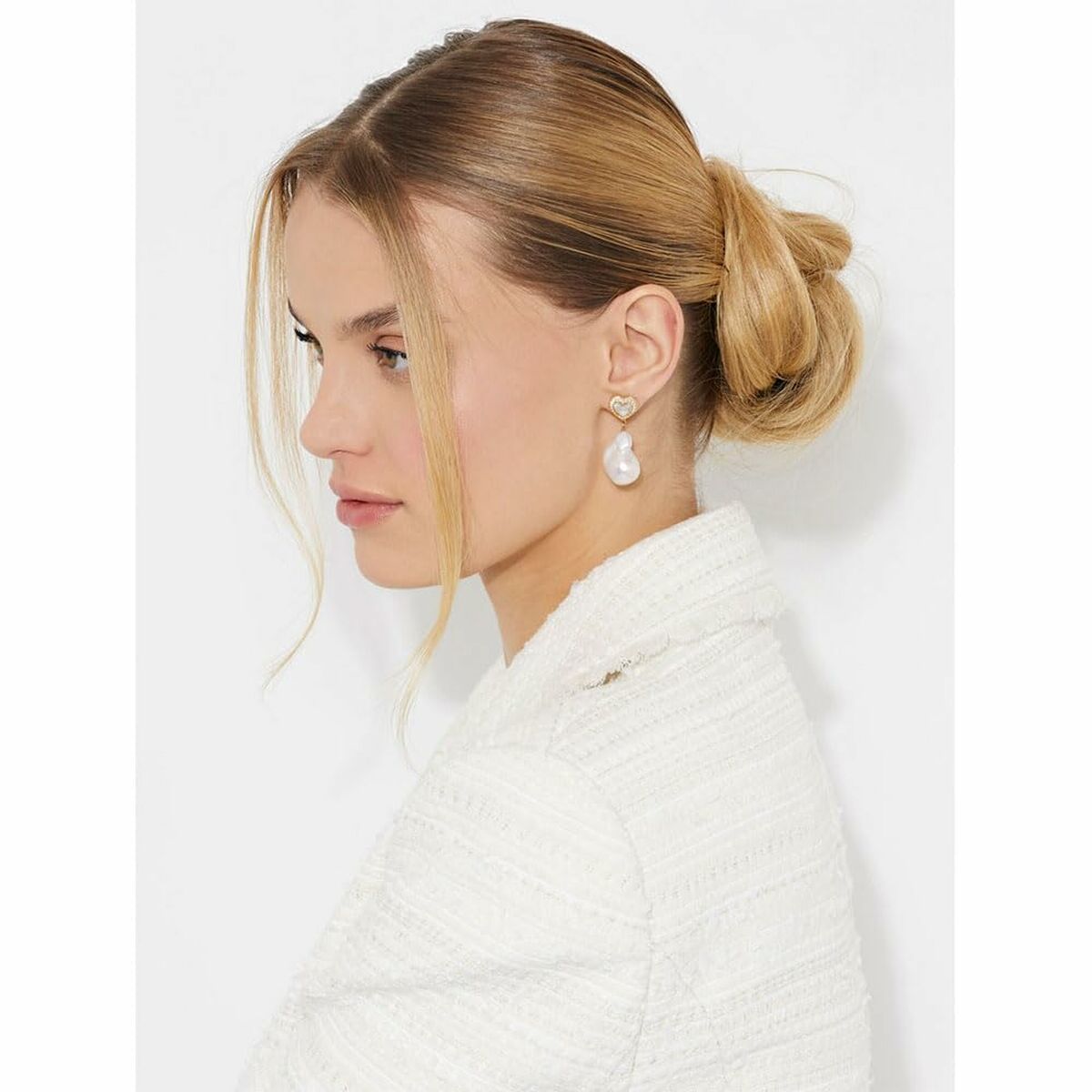 Ladies' Earrings Guess JUBE04022JWYGWHT-U Steel