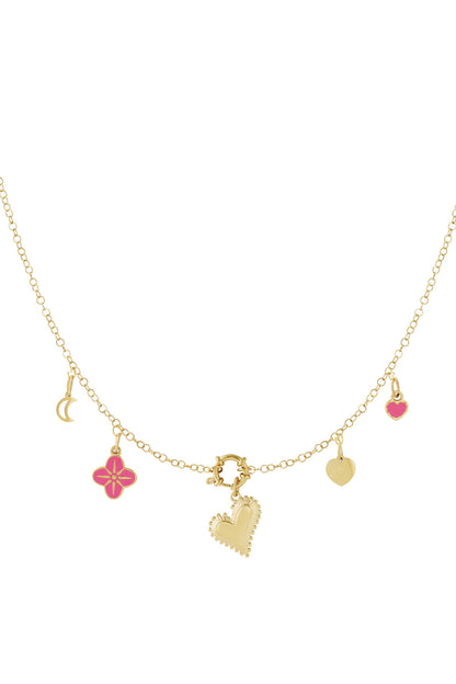 Chunky heart DIY necklace