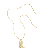 Long necklace with cowboy boot