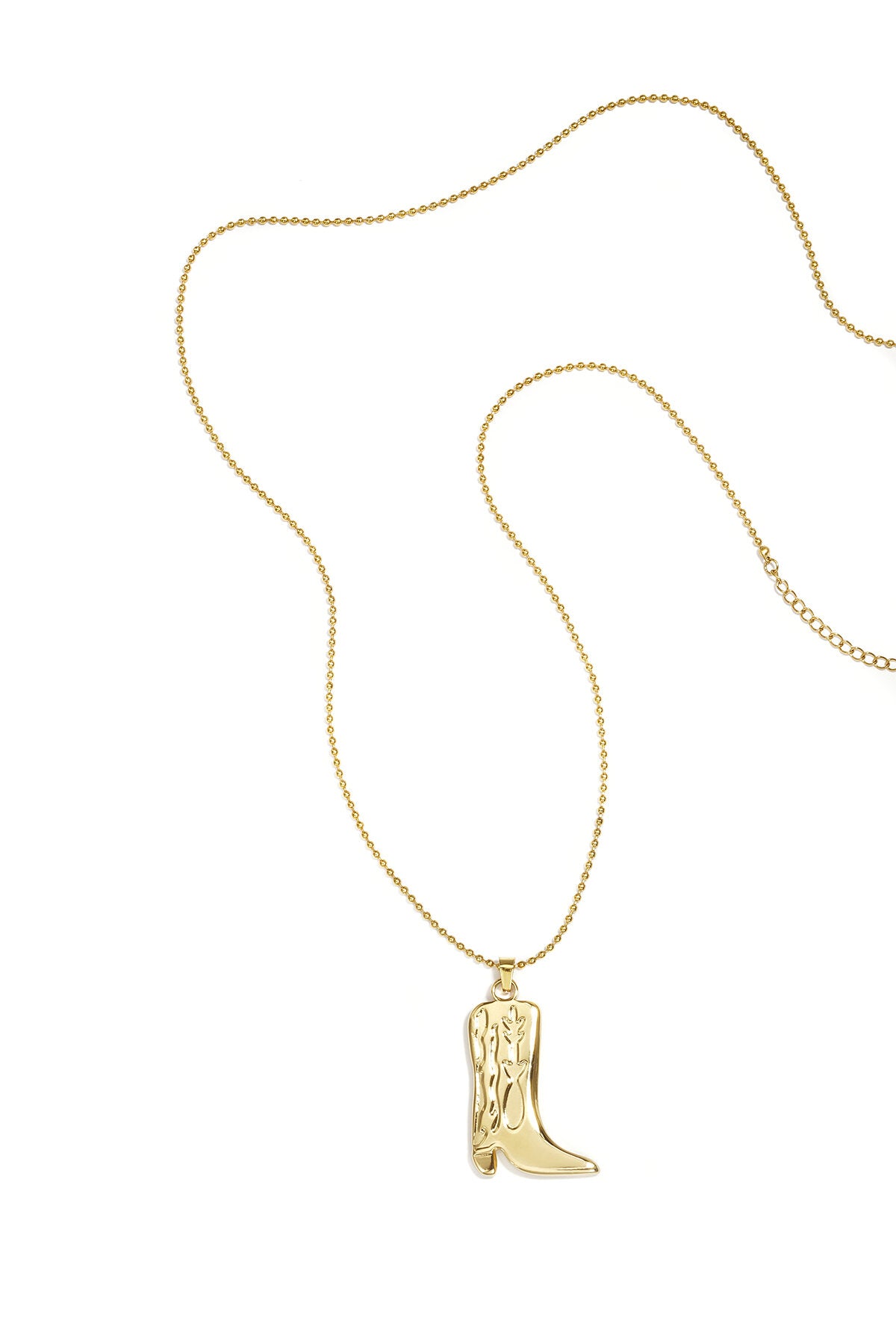 Long necklace with cowboy boot