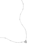 Necklace with pearl, stone and statement heart