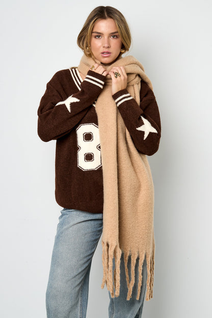 Colorful winter scarf