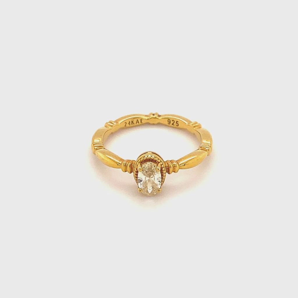 Ladies' Ring 24KAE 12441Y/56 16 Golden