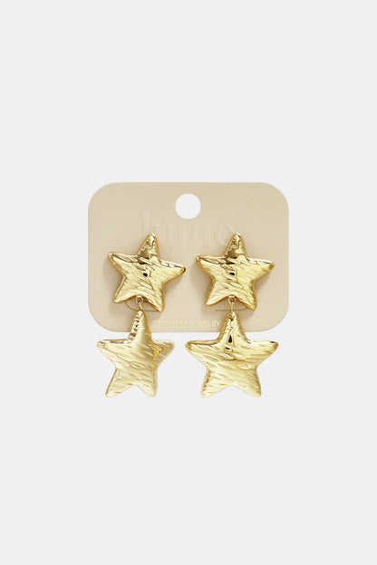 Stainless Steel Drop Earrings Star Casual Daily Simple Series Women's jewelry