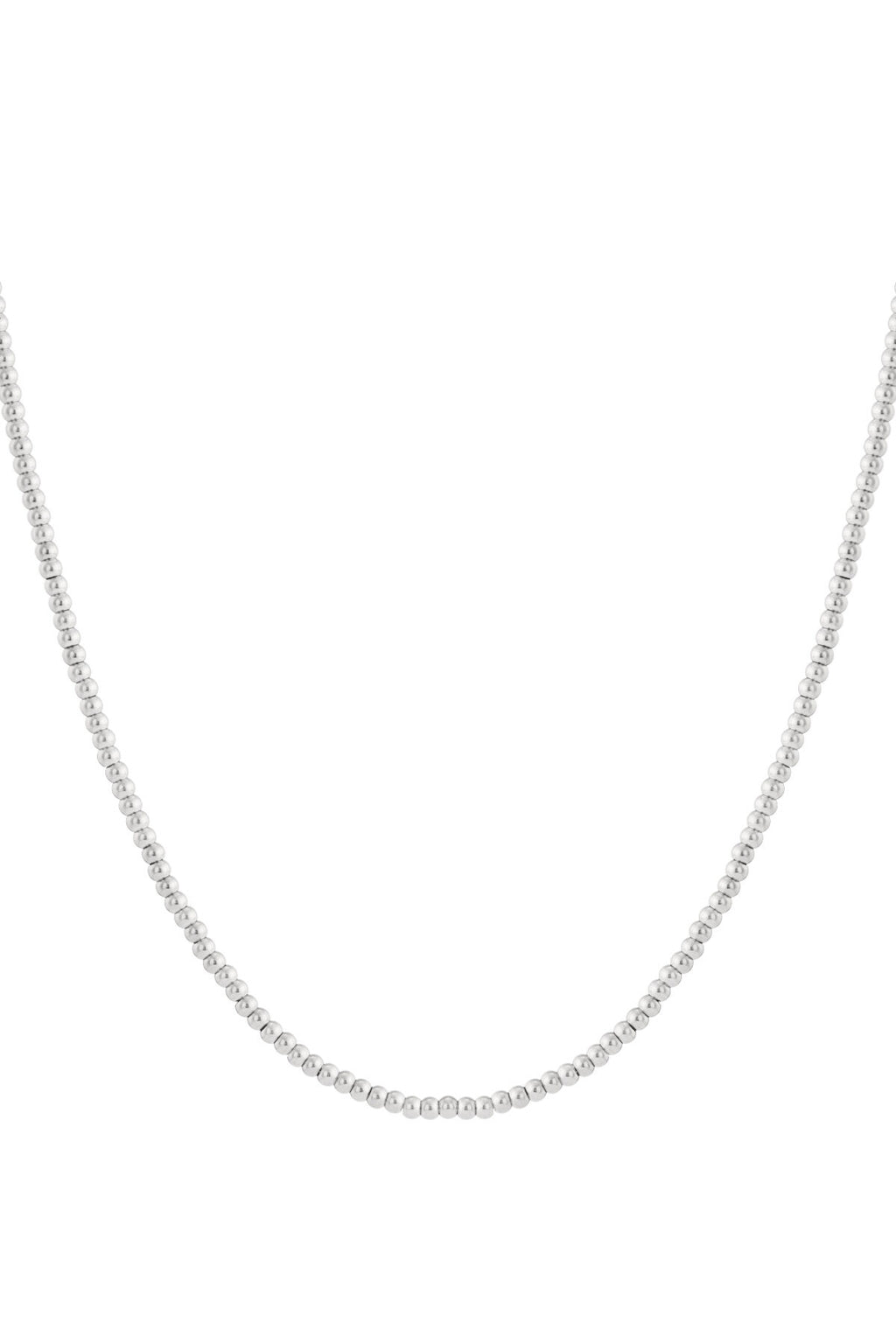 Solid bead necklace-5mm