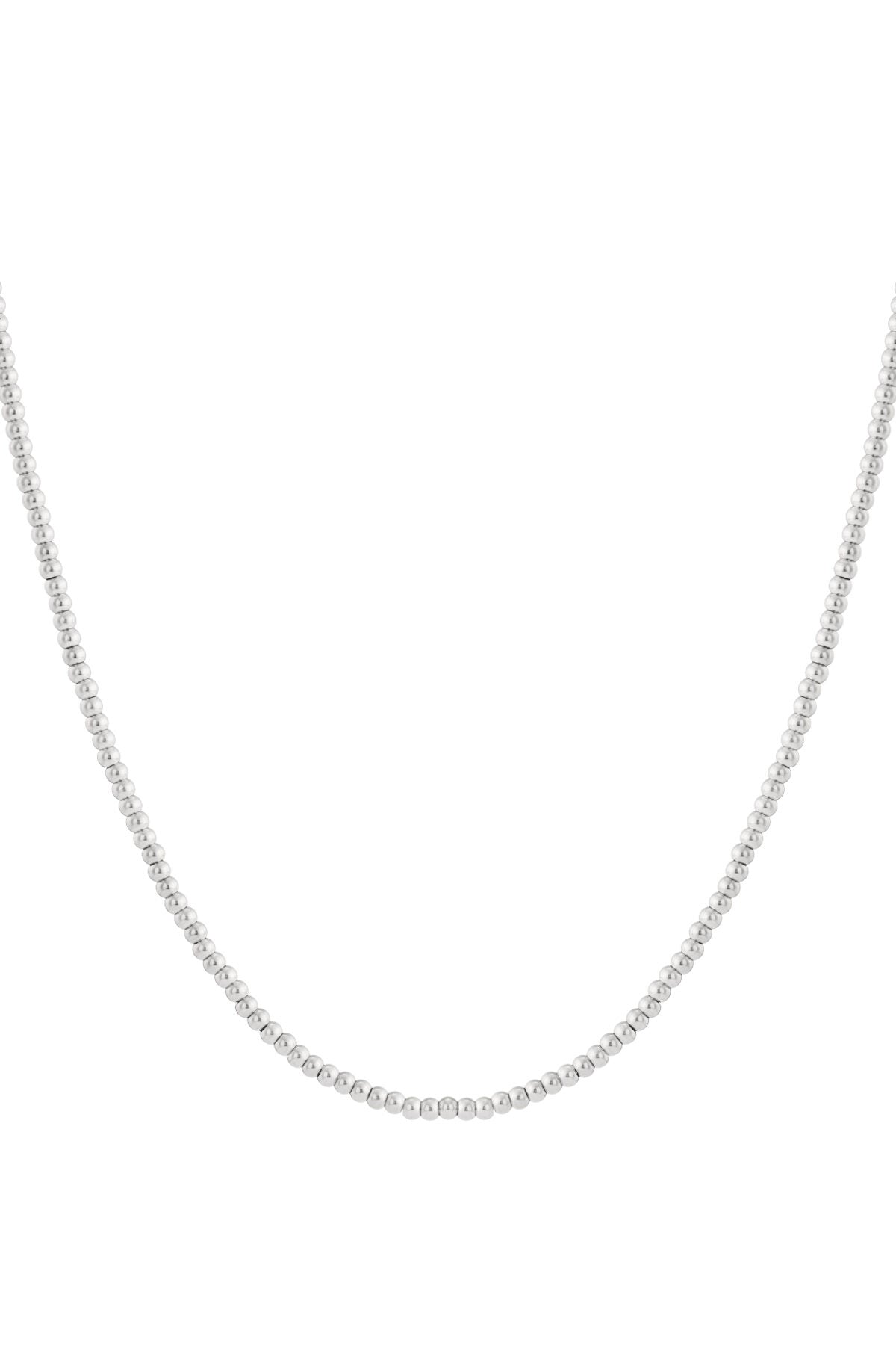 Solid bead necklace-5mm
