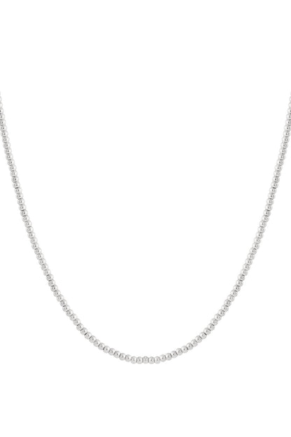 Solid bead necklace-5mm
