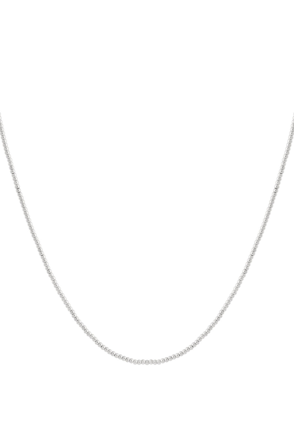 Solid bead necklace-2.5mm